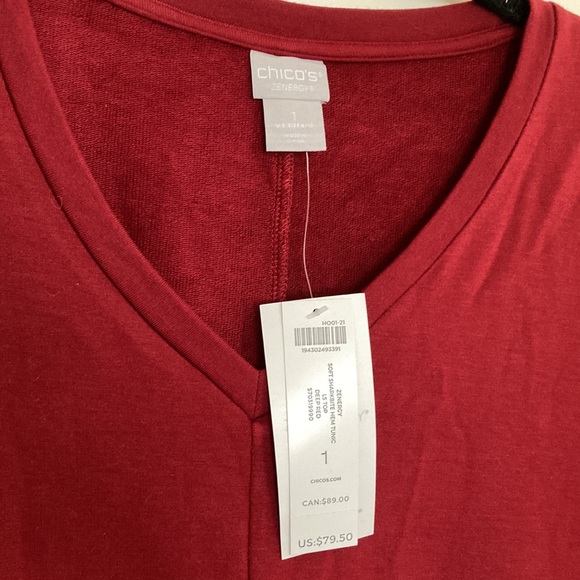 Chicos Zenergy Soft Sharkbite Hem Tunic - Picture 4 of 7